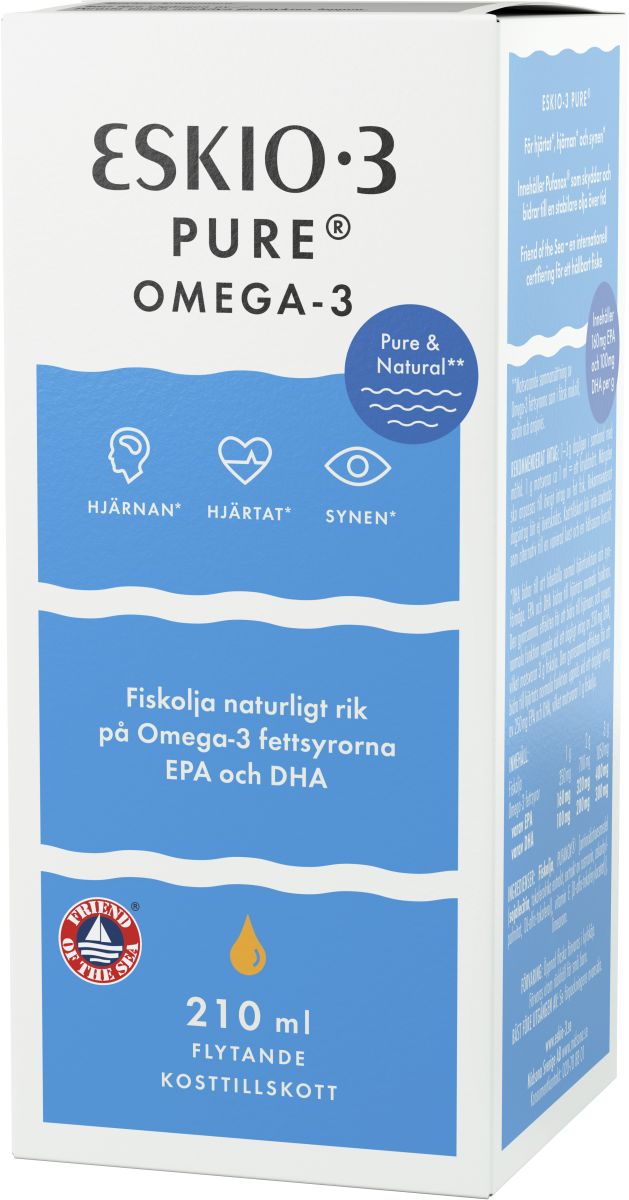 Eskio-3 Pure omega-3 kalaöljy 210ml