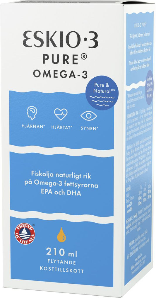Eskio-3 Pure omega-3 kalaöljy 210ml