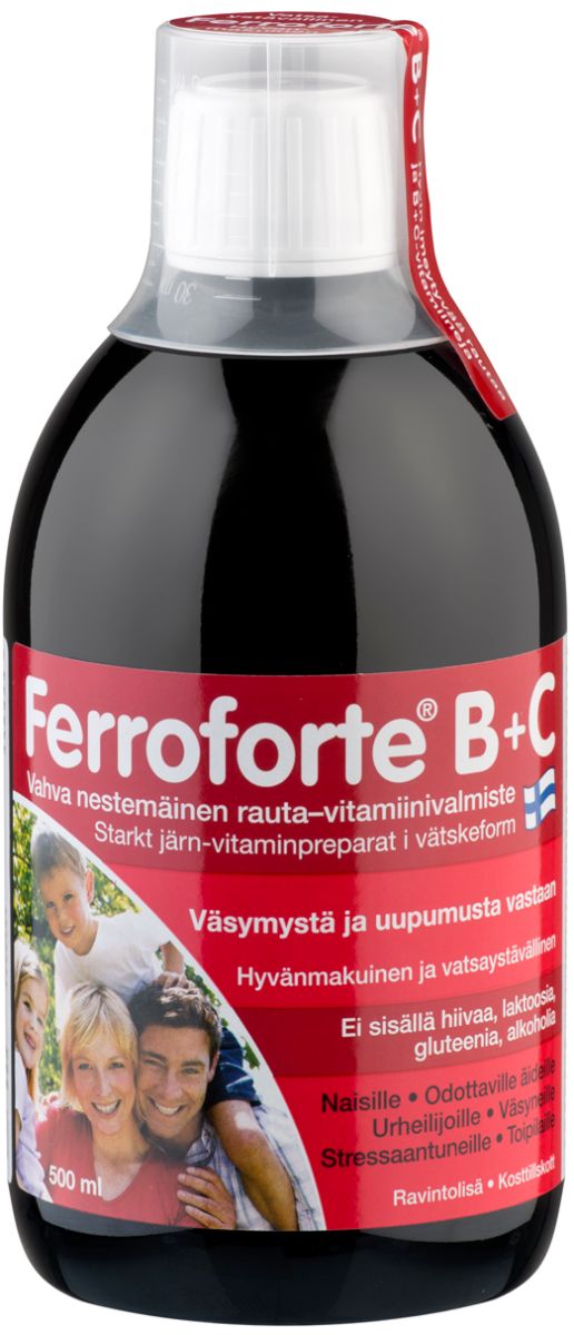 Ferroforte+ B + C rauta 500ml, Hankintatukku