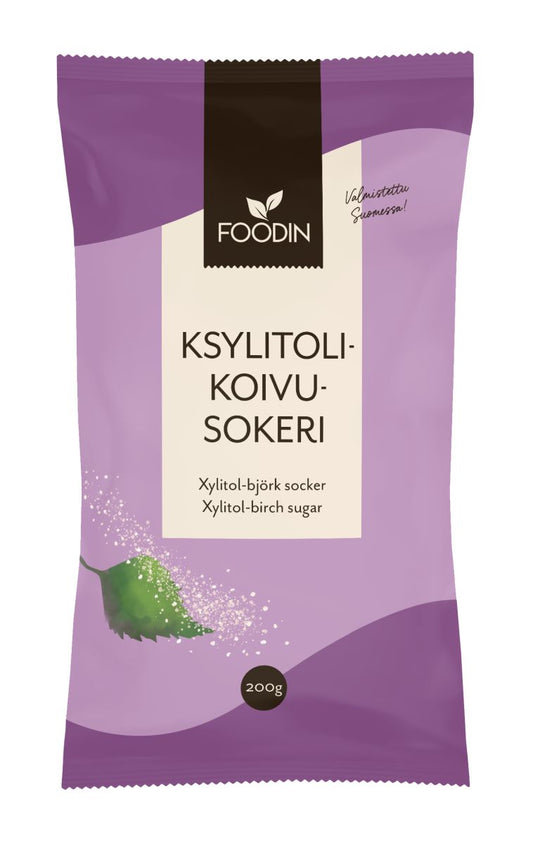 Koivusokeri Ksylitoli 200g, Foodin