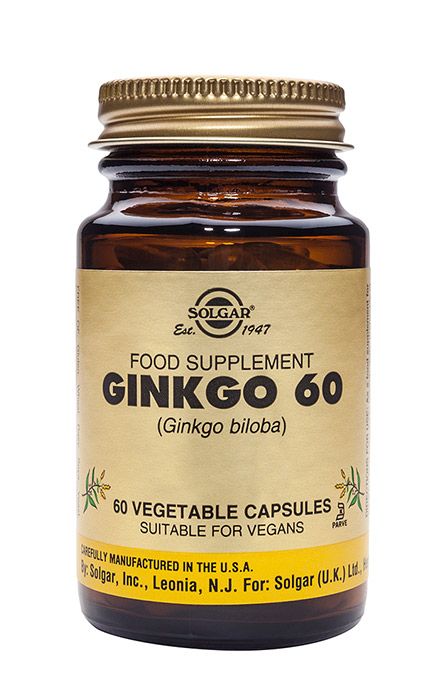 Ginkgo Biloba 60kpl, Solgar