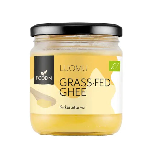 Grass-fed Ghee, kirkastettu voi, Luomu 300g, Foodin