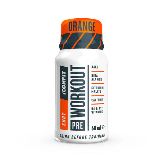 Pre-Workout Shotti appelsiinin maku 60 ml, Iconfit