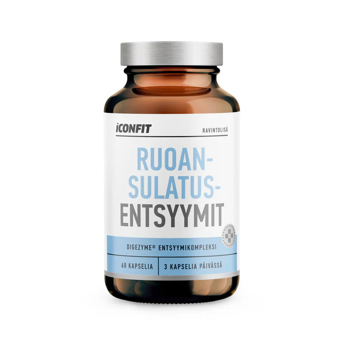 Ruoansulatusentsyymit 500mg 60 kaps, ICONFIT