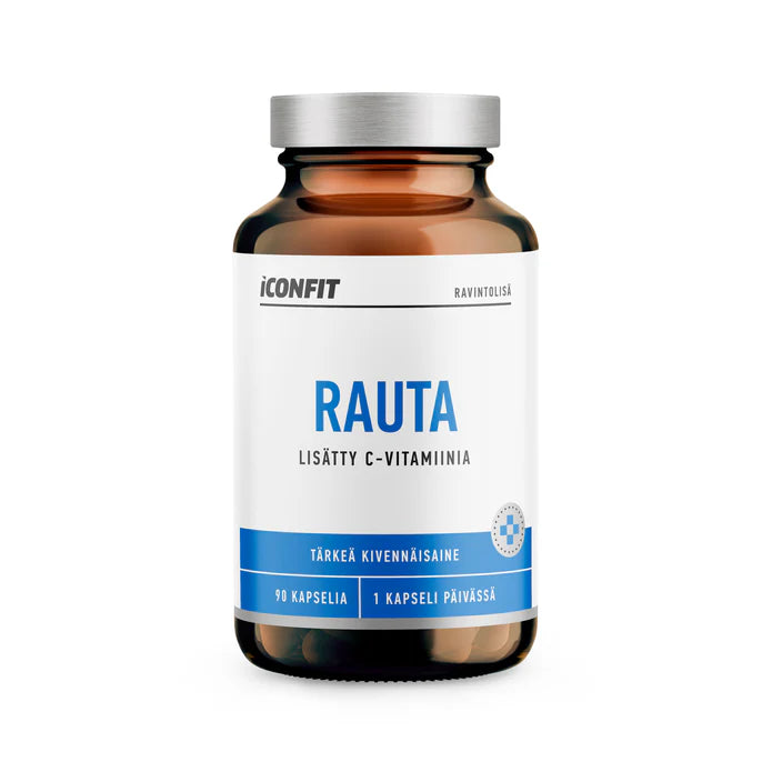 Rauta 20mg+c-vitamiini 100mg 90 kaps, ICONFIT