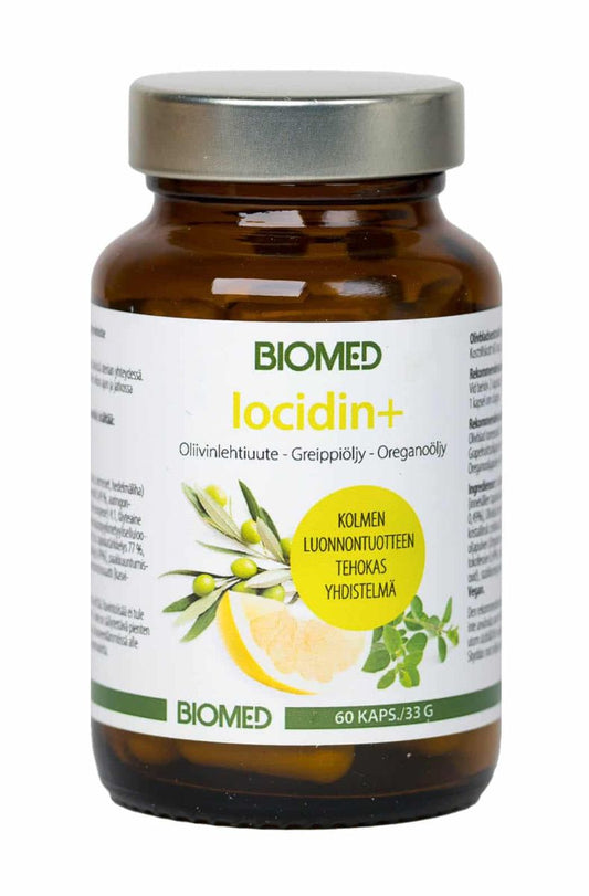 Iocidin+ oliivinlehtiuute 60kpl, Biomed