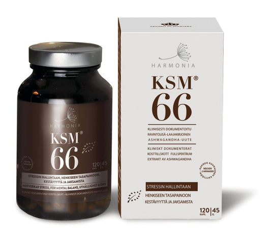 KSM66 Ashwagandha luomu 120+120 tuplapkt, Harmonia