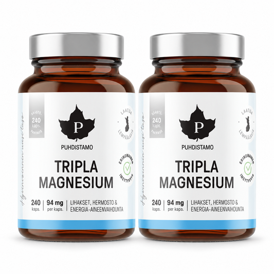 Tripla Magnesium 2 x 240 kaps, Puhdistamo - Säästöpakkaus