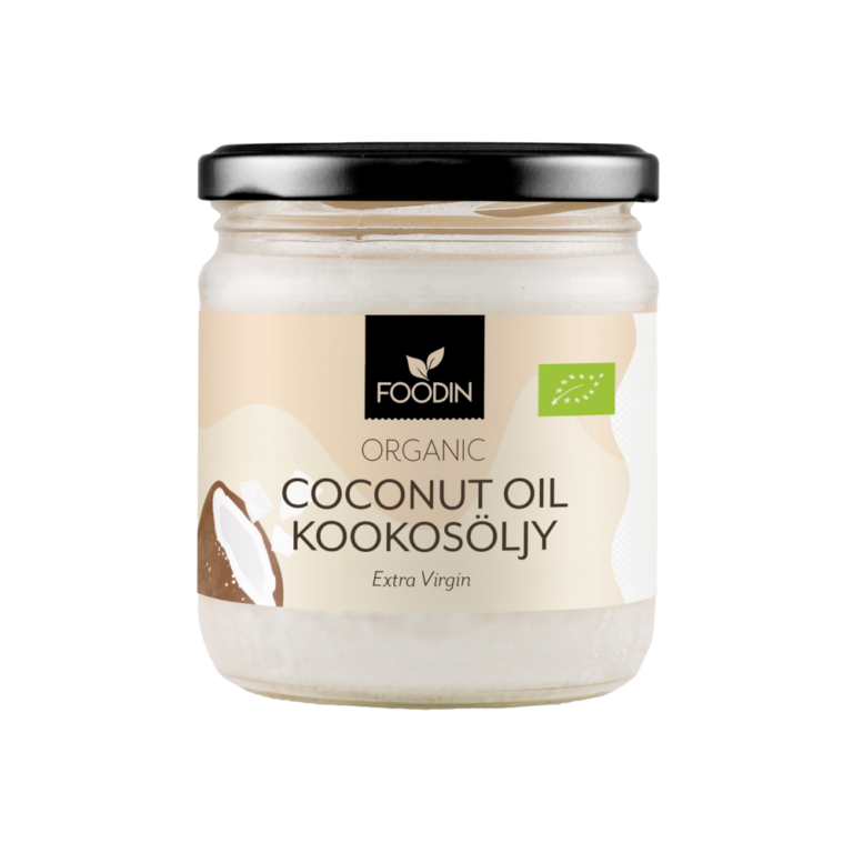 Neitsytkookosöljy kylmäpuristettu luomu 400ml, Foodin