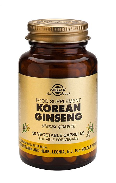 Korean Ginseng Panax Ginseng 50kpl, Solgar