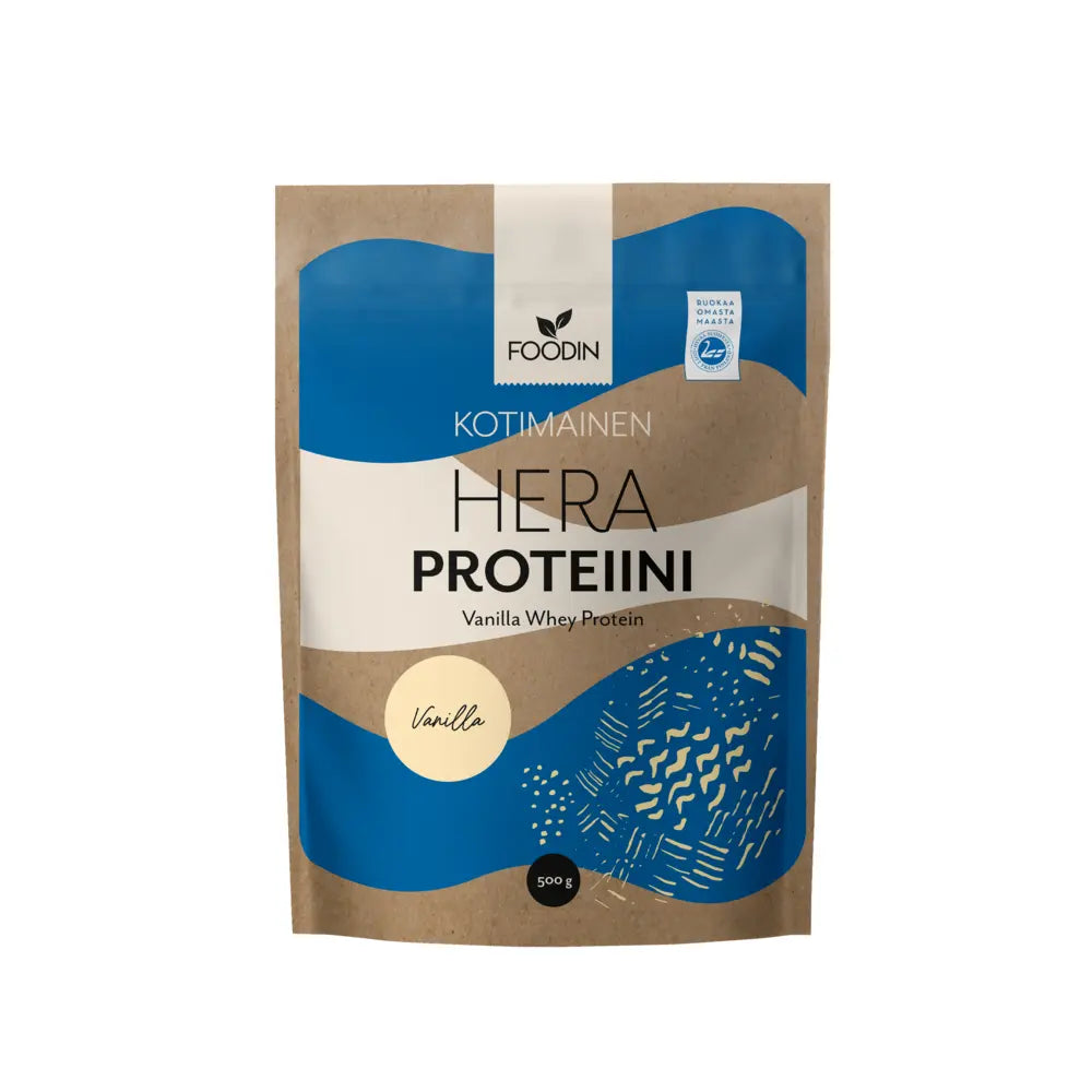 Kotimainen Heraproteiini Vanilja 500 g, Foodin