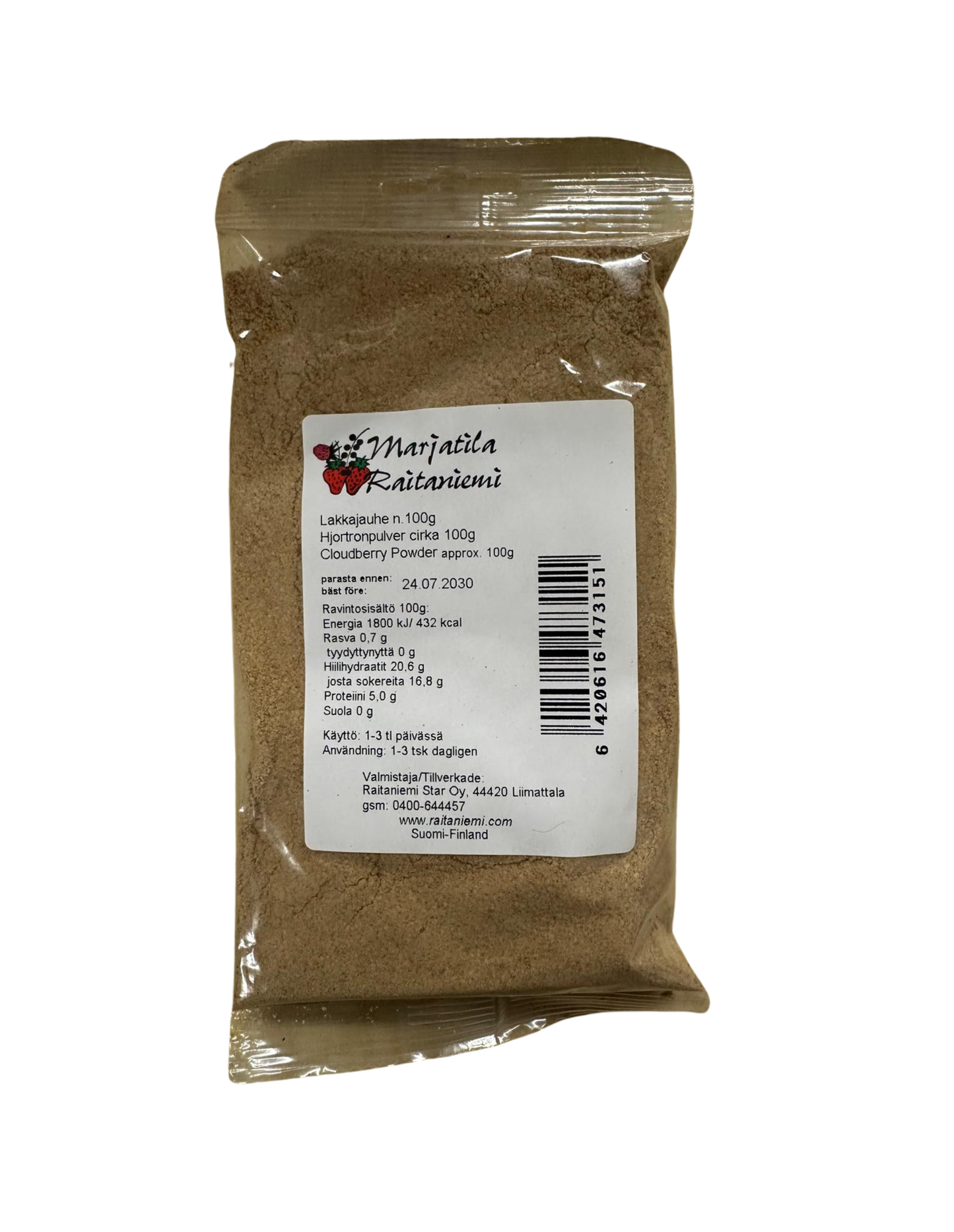 Lakkajauhe 100g, Raitaniemi