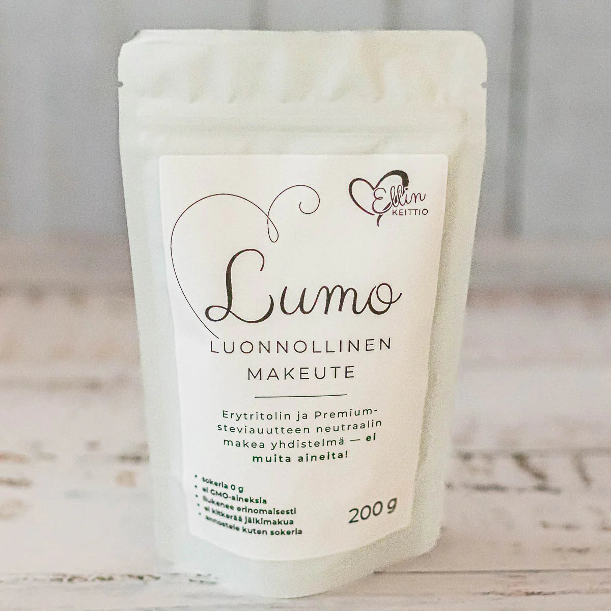 Lumo luonnollinen makeute, 200 g, Ellin Keittiö