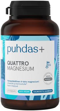 Magnesium Quattro 120vegekaps., Puhdas+