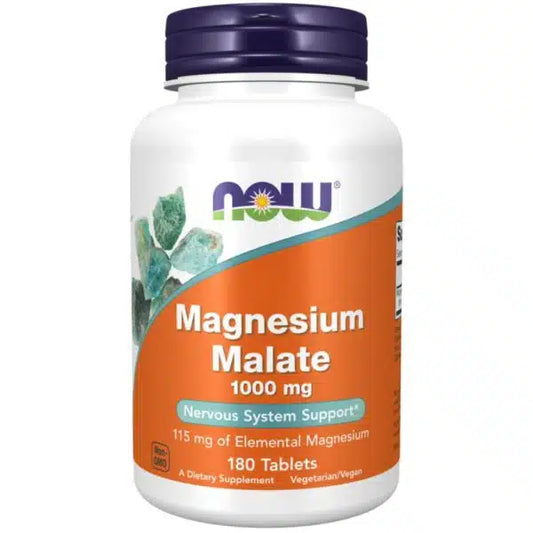 Magnesium Malate, 1000mg - 180 tabl, Now Foods