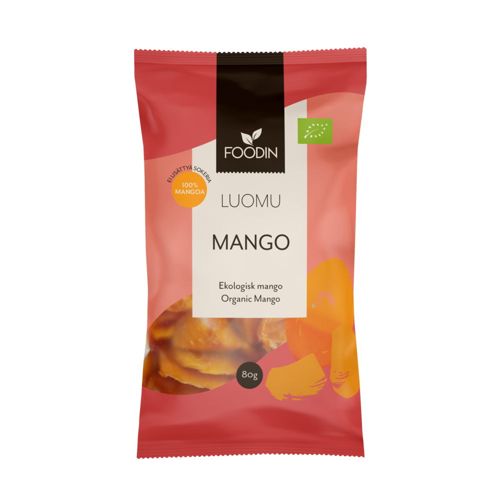 Mango, Luomu 80 g, Foodin