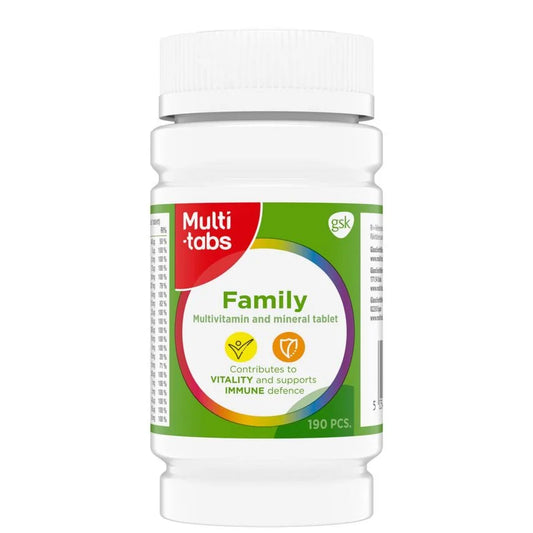 Multi-tabs Family Monivitamiini 190 tabl, Päiväys 9/26