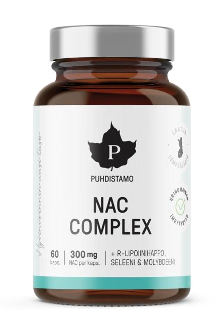 NAC Complex N-Asetyyli-L-Kysteiini 60kaps., Puhdistamo