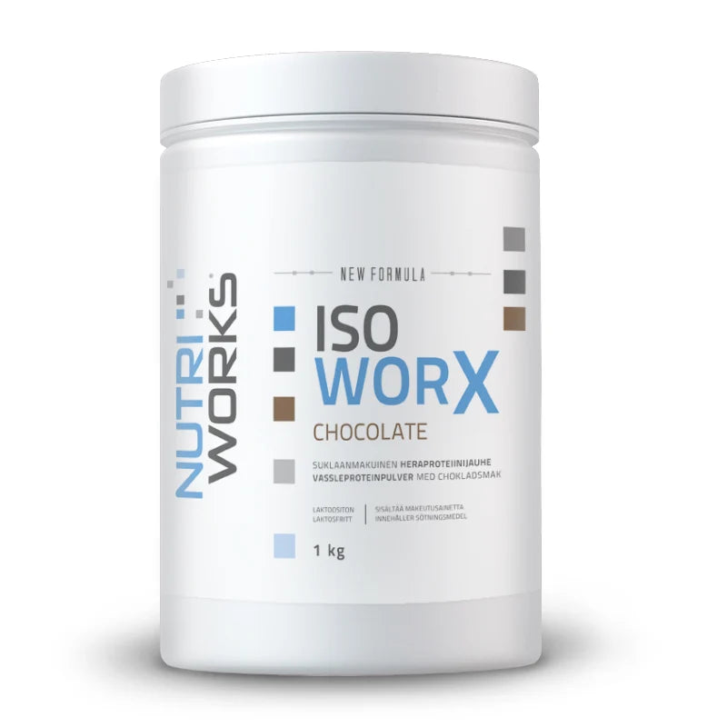Iso worX laktoositon Heraproteiini Suklaa 1kg, Nutri Works