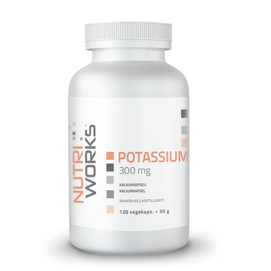 Kalium 300 mg, 120 vegekaps, Nutri Works
