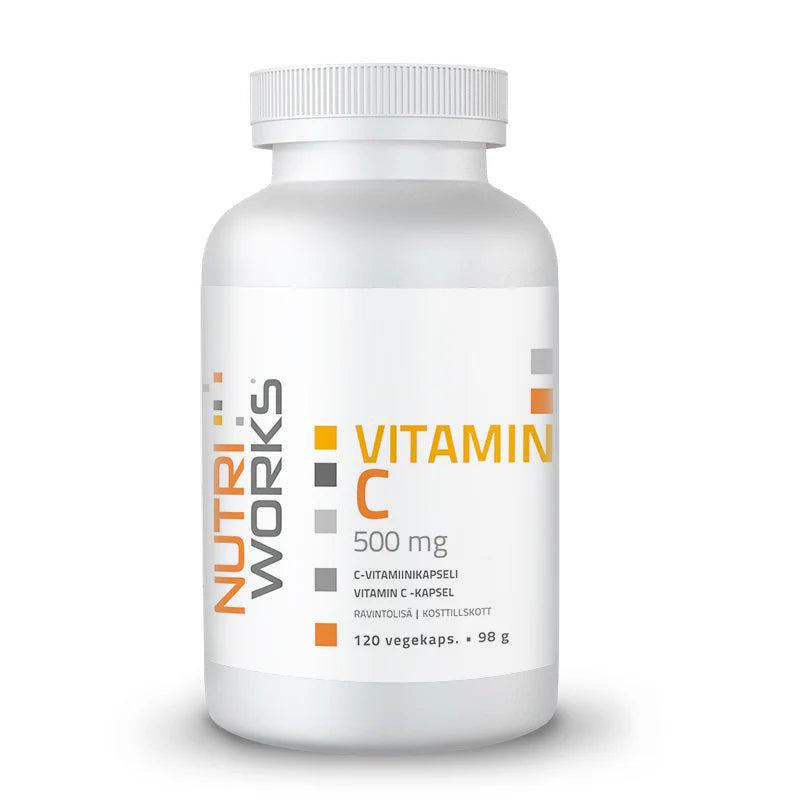 Vitamin C 500 mg, 120 vegekaps, Nutri Works