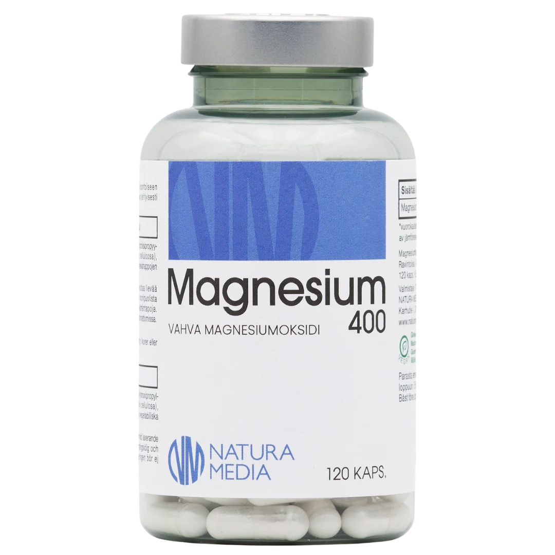 Magnesium 400 mg 120 kaps, Natura Media