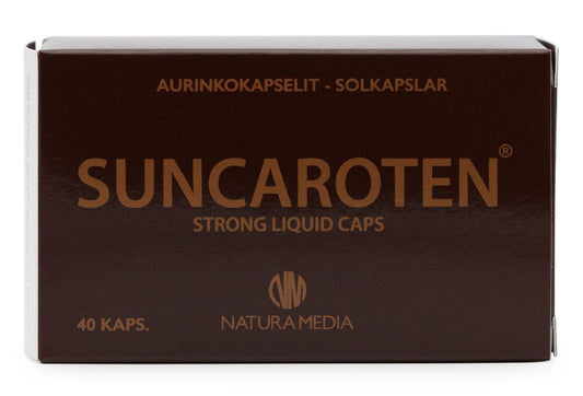 Suncaroten aurinkokapselit 40kpl, Natura Media