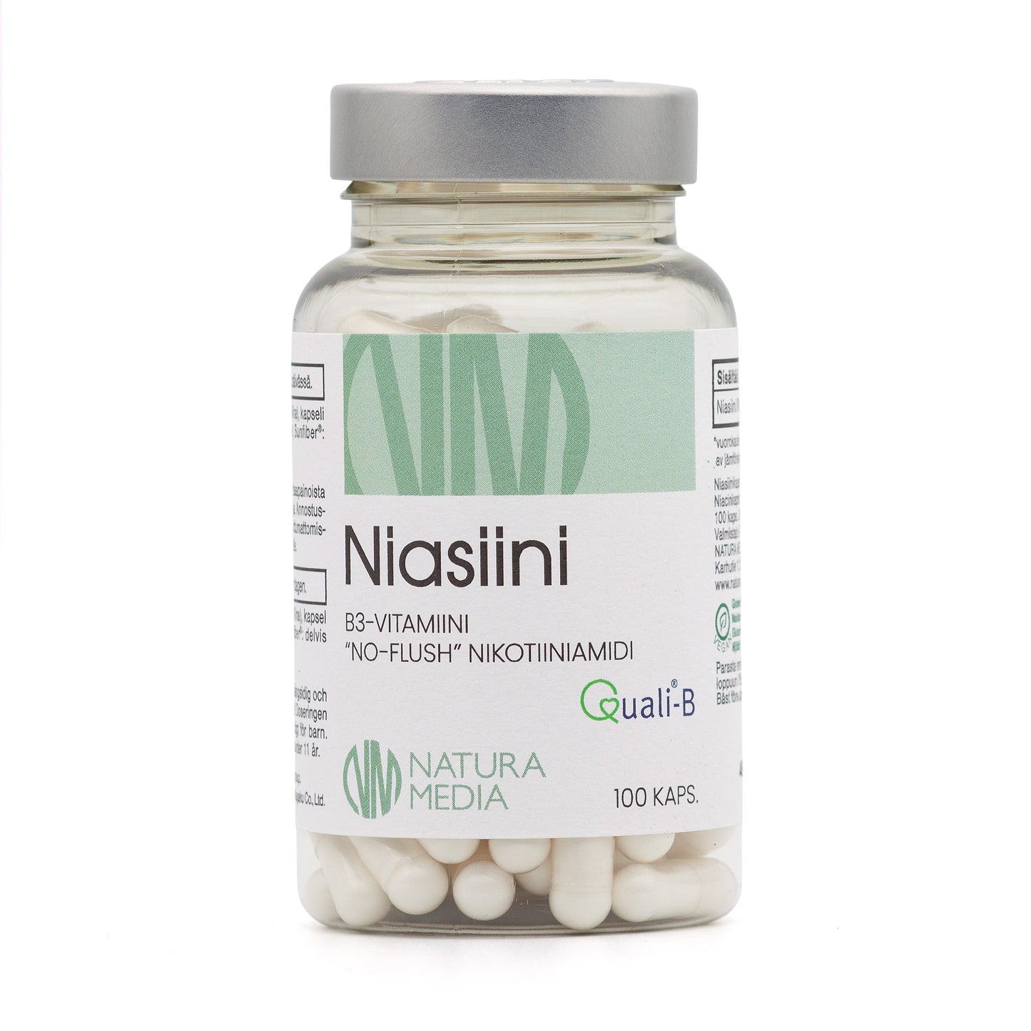 Niasiini B3-vitamiini 250 mg, Natura Media 100 kaps.Natura Media