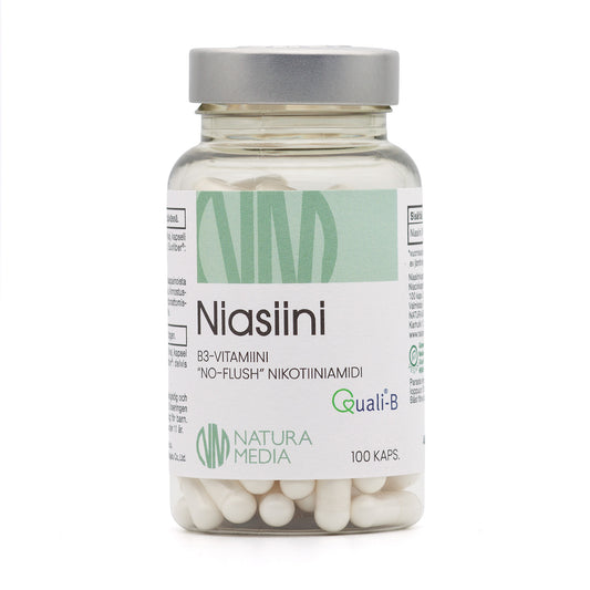 B3-vitamiini Niasiini 250 mg 100 kaps, Natura Media