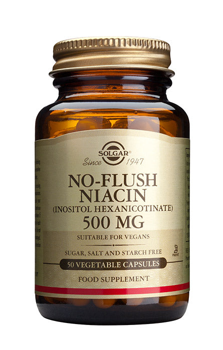 Niasiini 500mg B3 No Flush 50kpl, Solgar