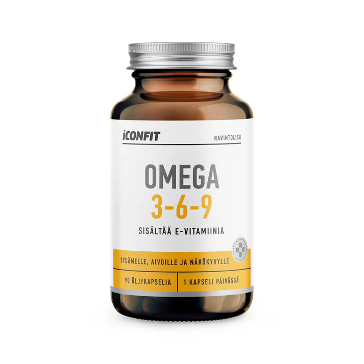 Omega 3, 6 ja 9, 90 kaps, ICONFIT
