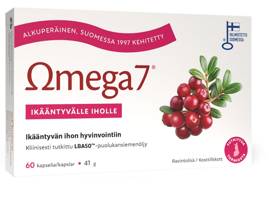 Omega7 Puolukansiemenöljy 60 kaps, Aromtech