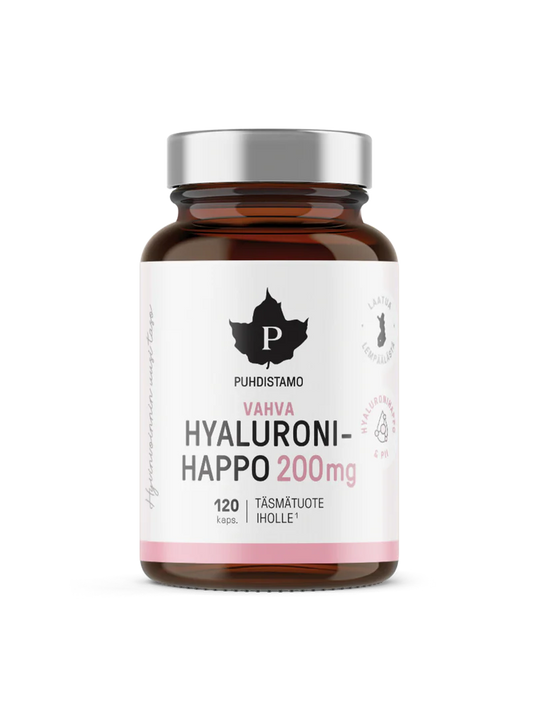 Vahva Hyaluronihappo 200mg, 120 kaps, Puhdistamo