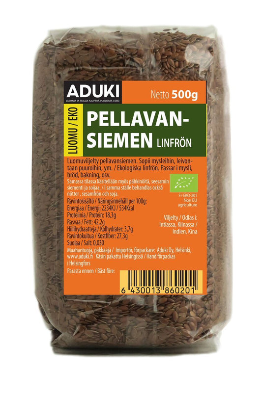 Pellavansiemen 500g, Aduki