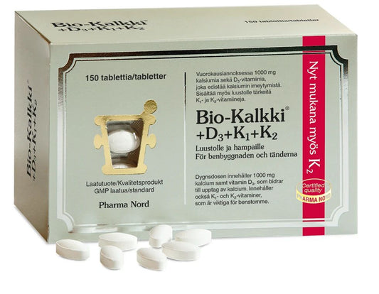 Bio-Kalkki +D3 + K1 + K2 150tabl., Pharma Nord