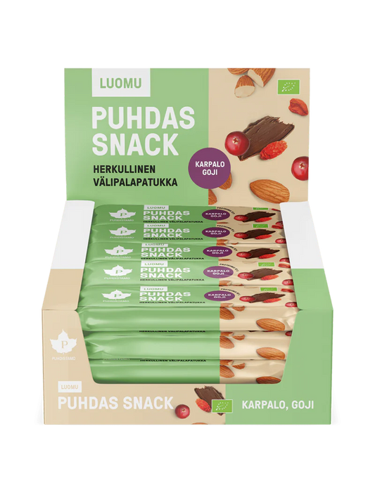 Puhdas Snack - Marjainen 40 g- 20-pack, Puhdistamo