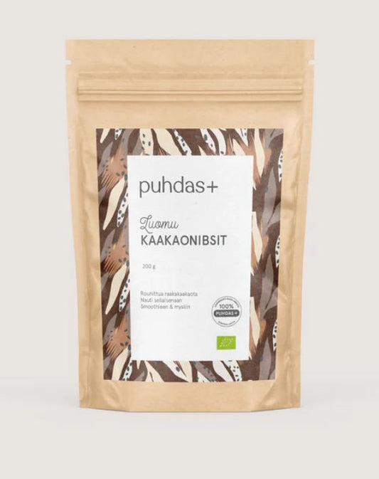 Kaakaonibsit luomu 200g, Puhdas+