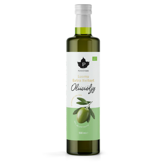 Oliiviöljy Extra Neitsyt Kreeta luomu 500ml, Puhdistamo