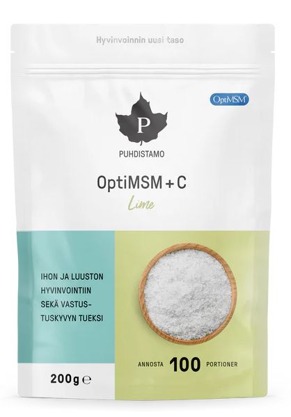 OptiMSM + C + Molybdeeni Lime 200g, Puhdistamo