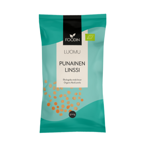 Punainen Linssi Luomu 500g, Foodin