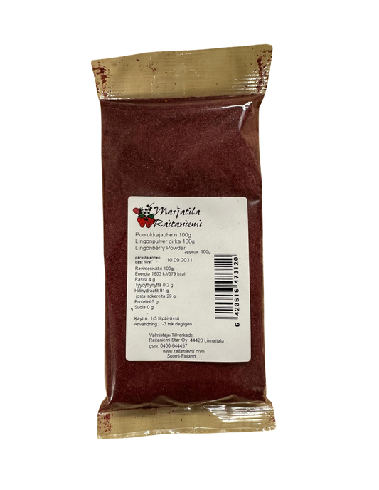 Puolukkajauhe 100g, Raitaniemi