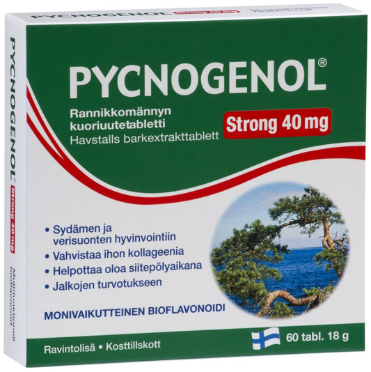 Pycnogenol Strong 40mg rannikkomännynkuoriuute 60kpl, Hankintatukku
