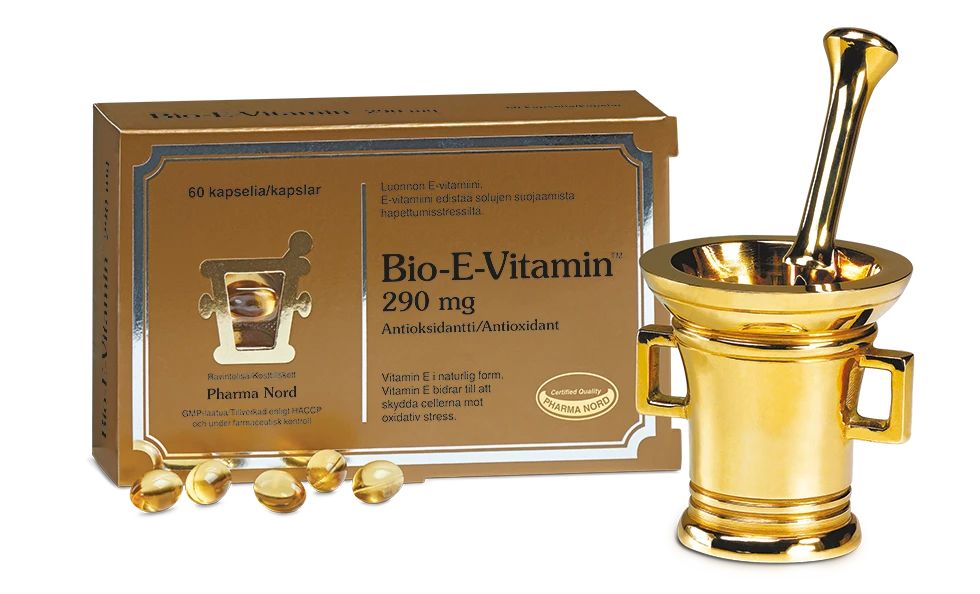 Bio-E-vitamiini 290mg 60 kaps, Pharma Nord