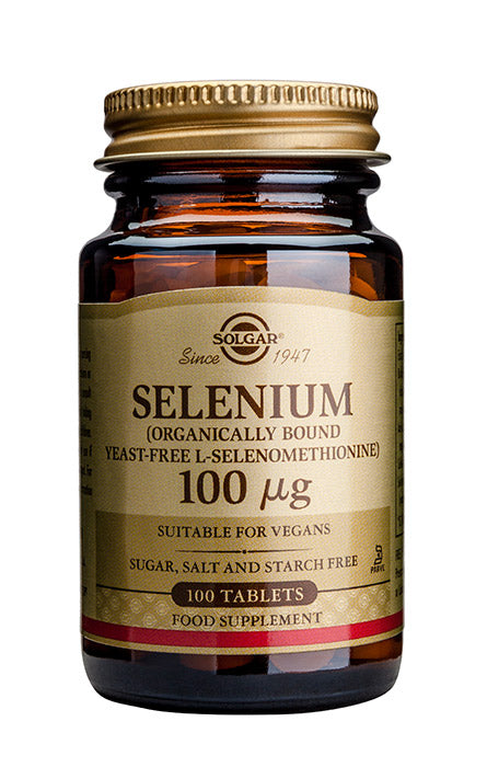 Seleeni 100µg hiivaton 100kpl, Solgar