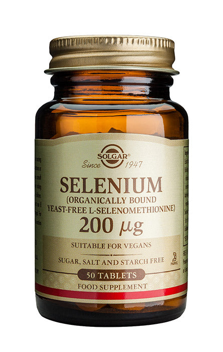 Seleeni 200µg hiivaton 50kpl, Solgar
