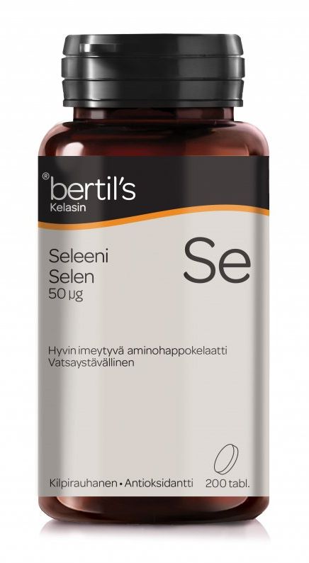 Seleeni 50µg kelasin 200tabl., Bertils