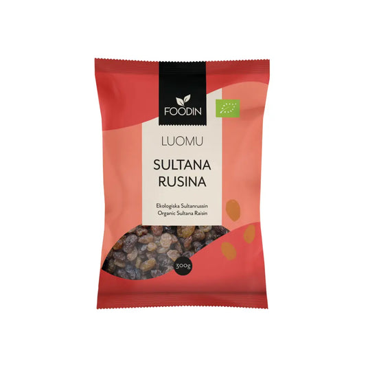 Rusina Sultan luomu 300g, Foodin
