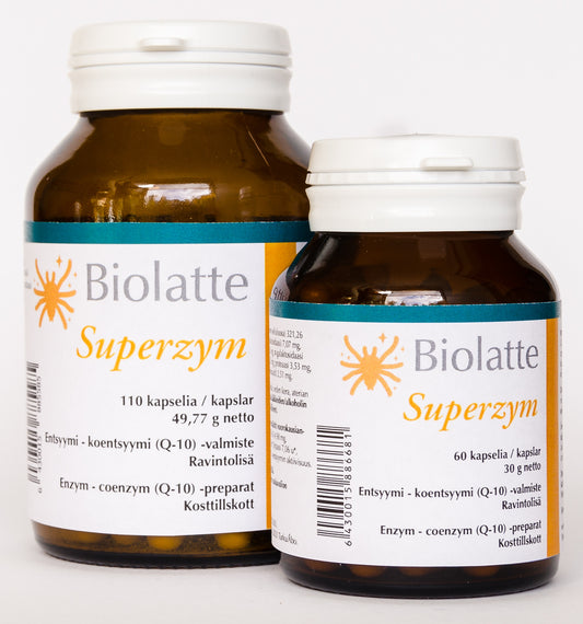 Biolatte Superzym 110kpl ruoansulatusentsyymi