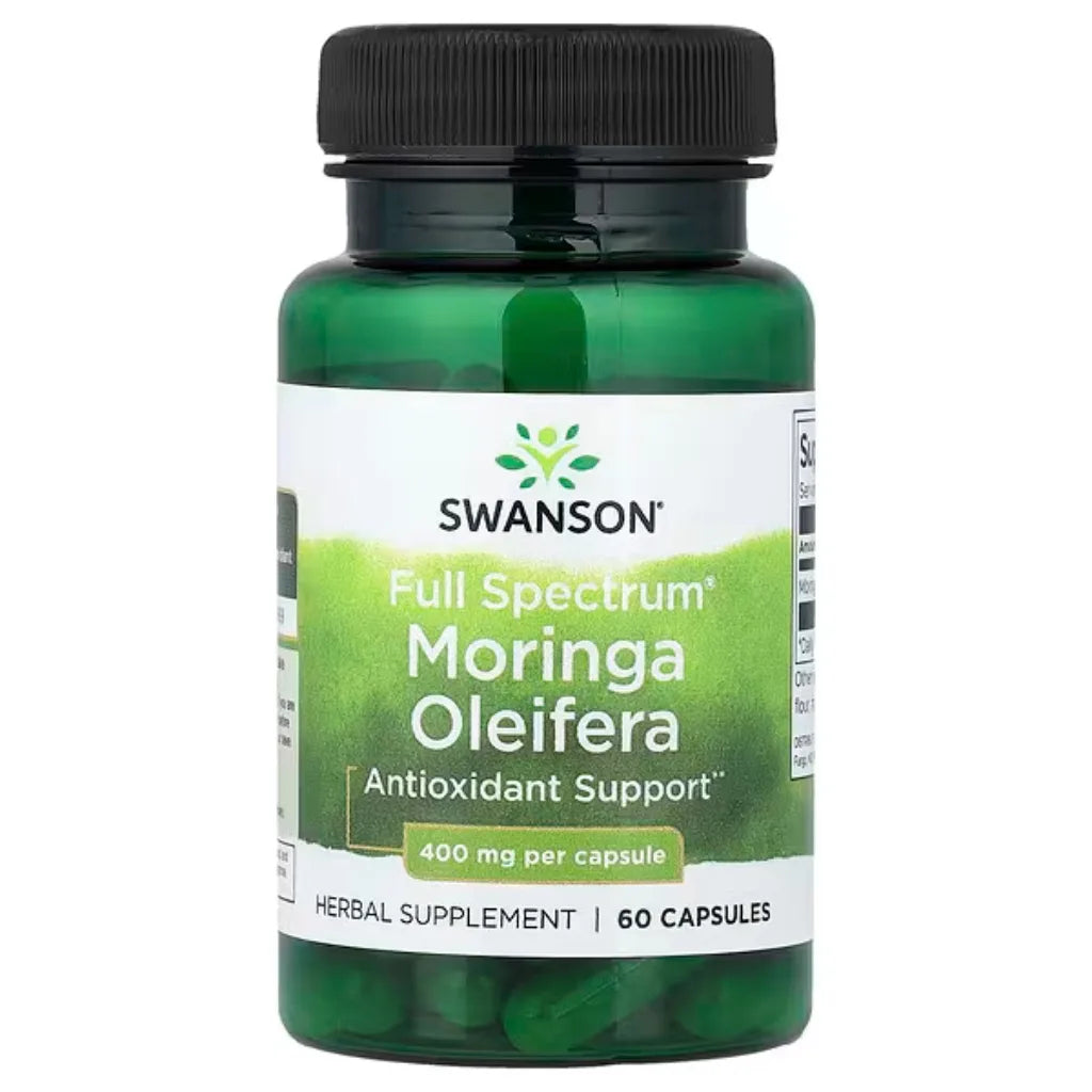 Full Spectrum Moringa Oleifera 400 mg 60 kaps, Swanson