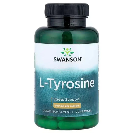 L-Tyrosine 500 mg 100 kaps, Swanson